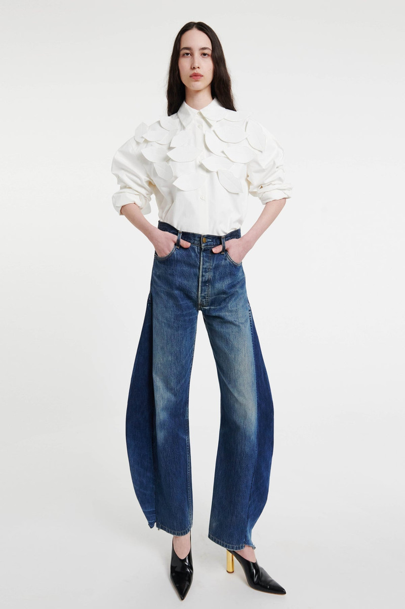 80´S SHIRT WITH MULTI LIP ORIGAMI LIKE APPLIQUÉ WHITE 1