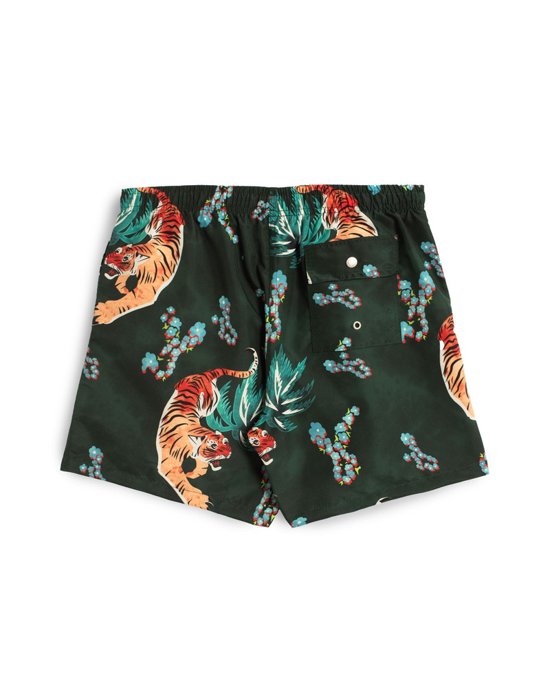 Forest Tiger Print Swim Trunk 3