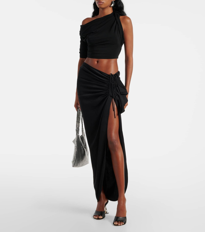 CHRISTOPHER ESBER Ruched jersey maxi skirt outlook