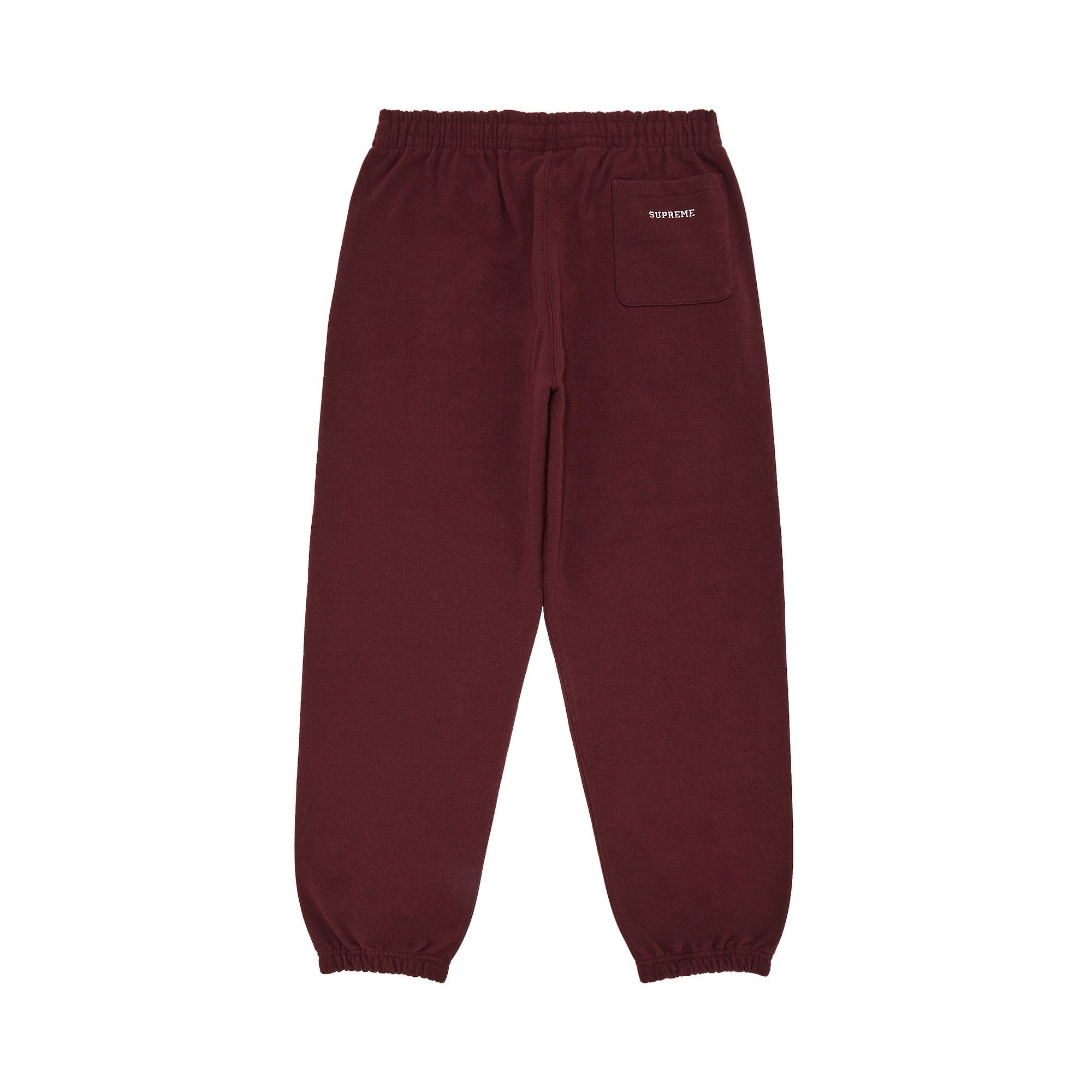 Supreme S Logo Sweatpant 'Maroon' - 2