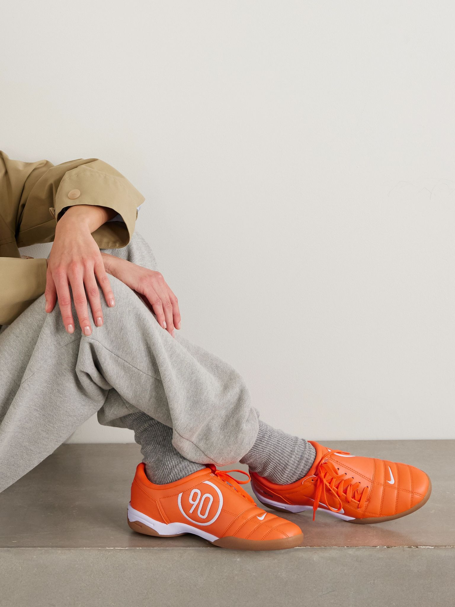 Total 90 quilted sneakers Orange - 2