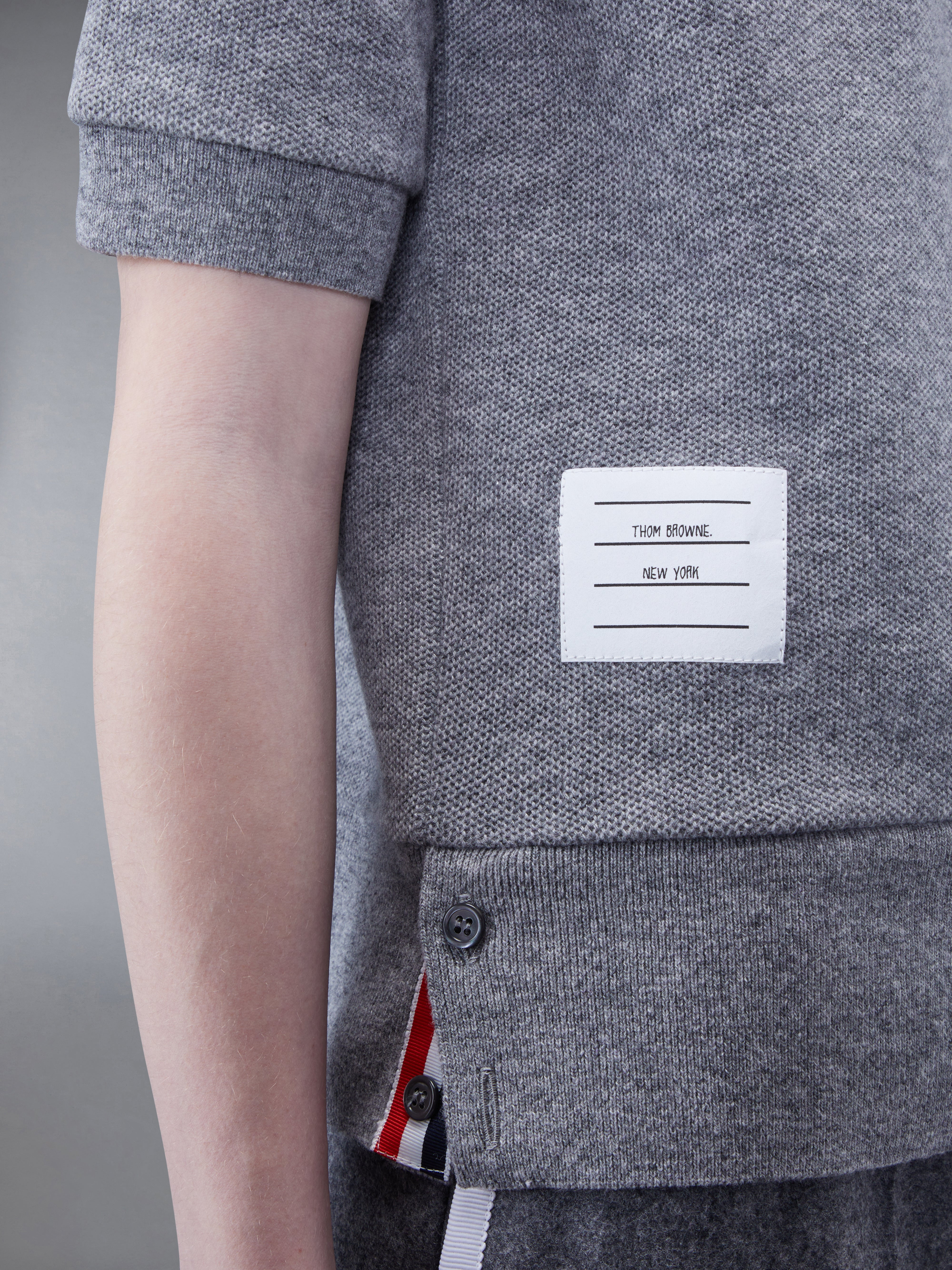 CASHMERE PIQUE 2003 RIB CUFF POLO - 6