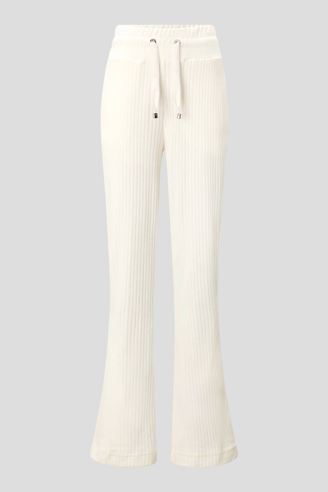 VIKA VELVET JOGGING TROUSERS IN OFF-WHITE - 1