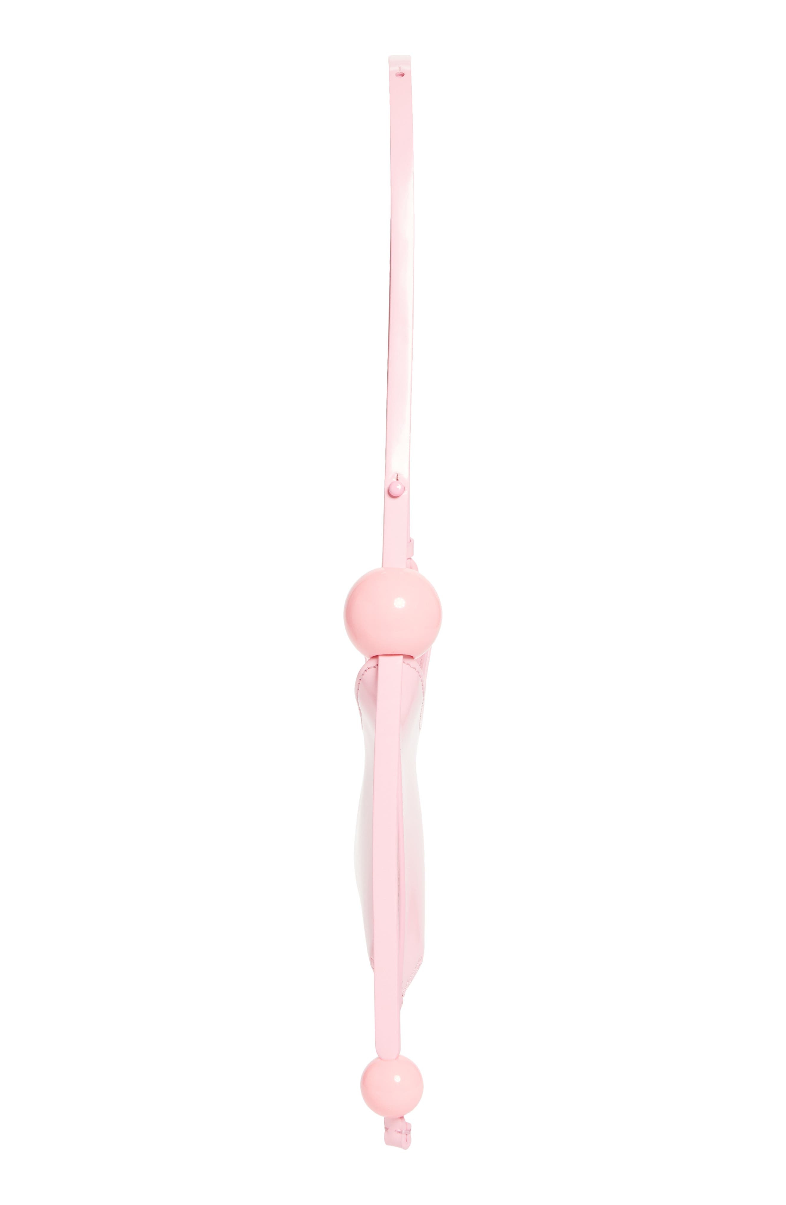 Jacquemus Le Bisou Perle Leather Shoulder Bag in Pink 430 at Nordstrom - 6