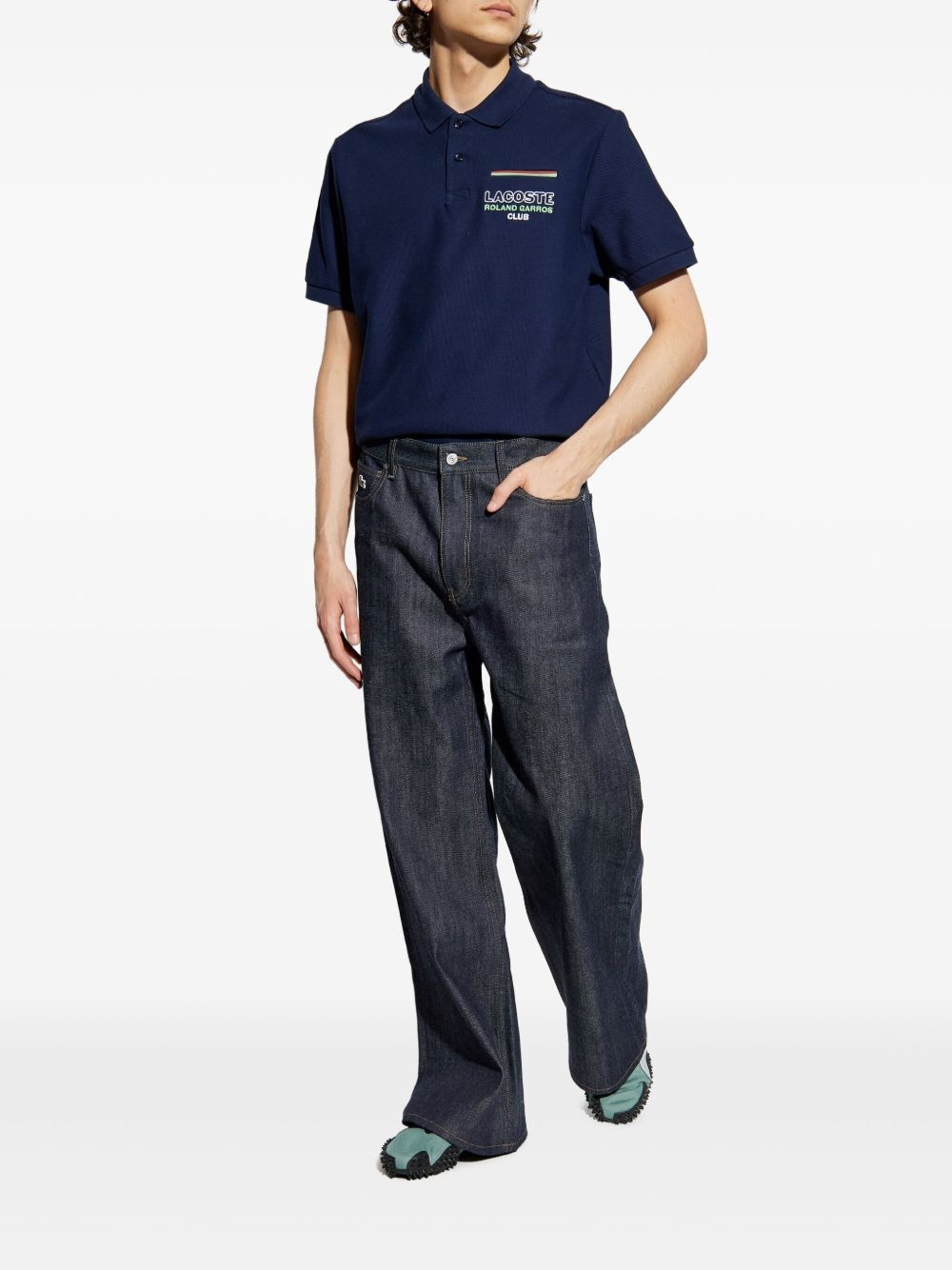 logo-embroidered polo shirt - 2