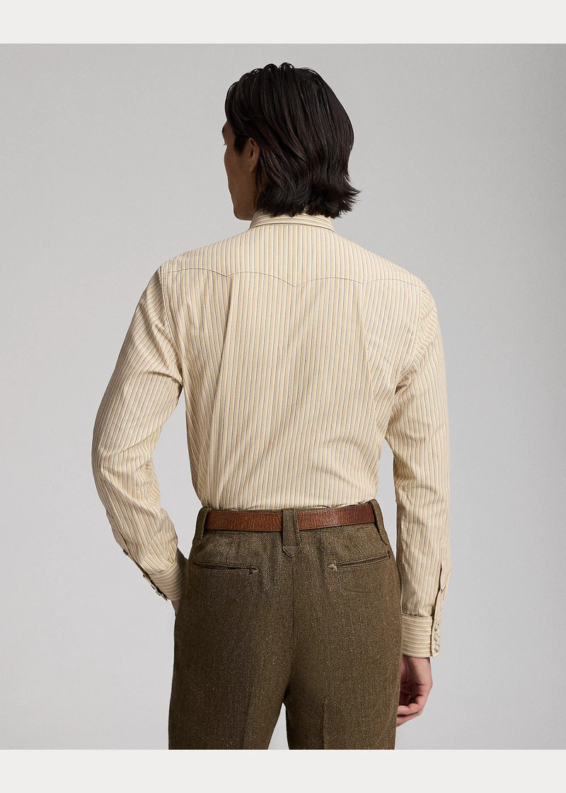 Slim Fit Striped Western Shirt 4
