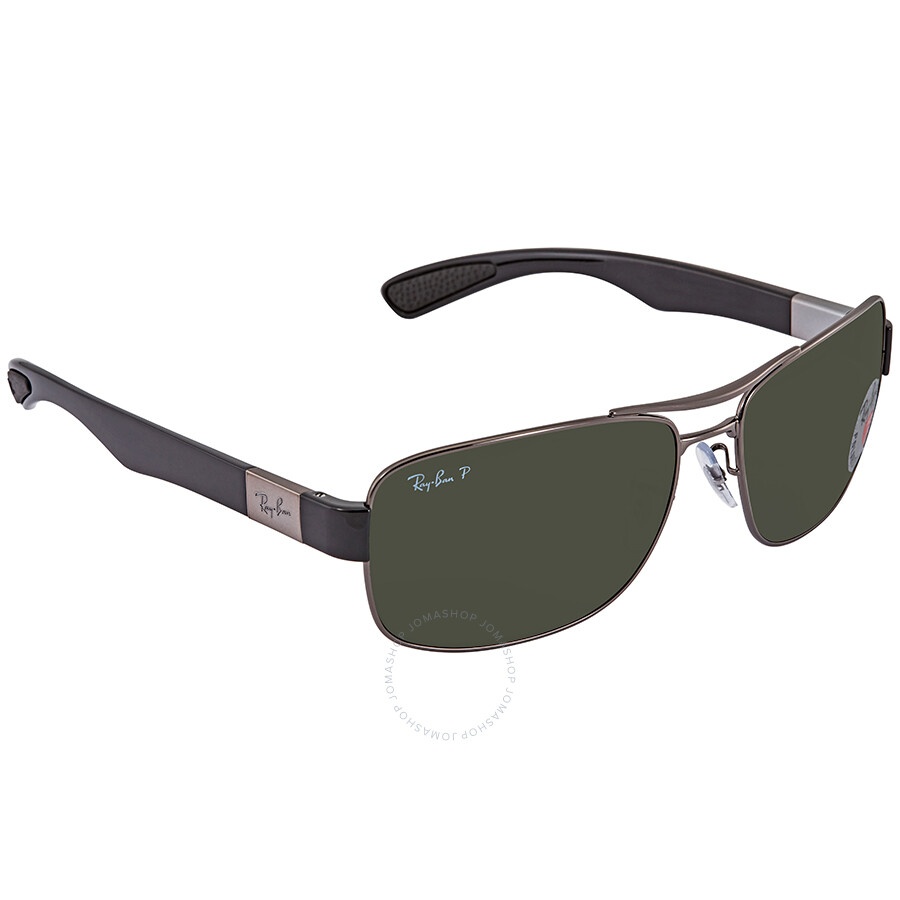 Ray Ban Polarized Green Classic G-15 Square Men's Sunglasses RB3522 004/9A 64 - 2