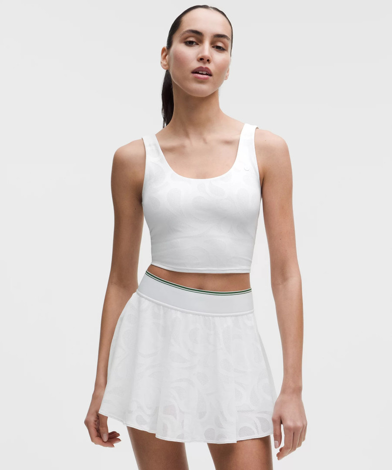 Paisley-Mesh Tennis Tank Top *B/C Cup 1