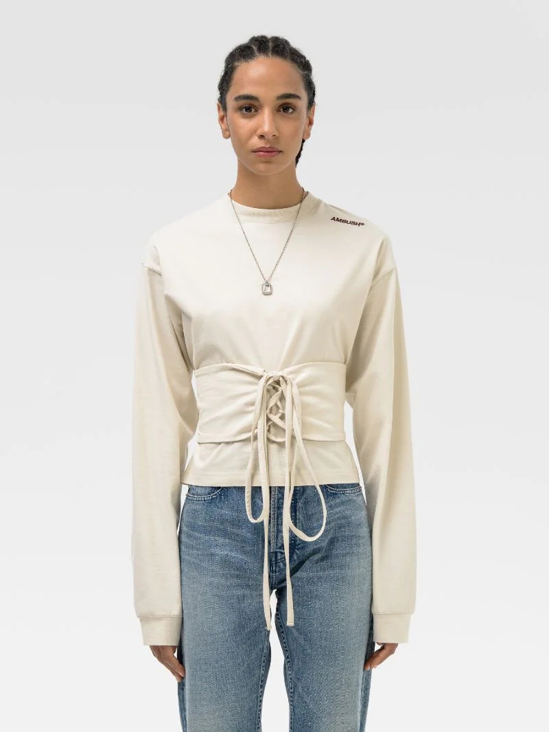 LADIES WAIST TIE T-SHIRT - 3