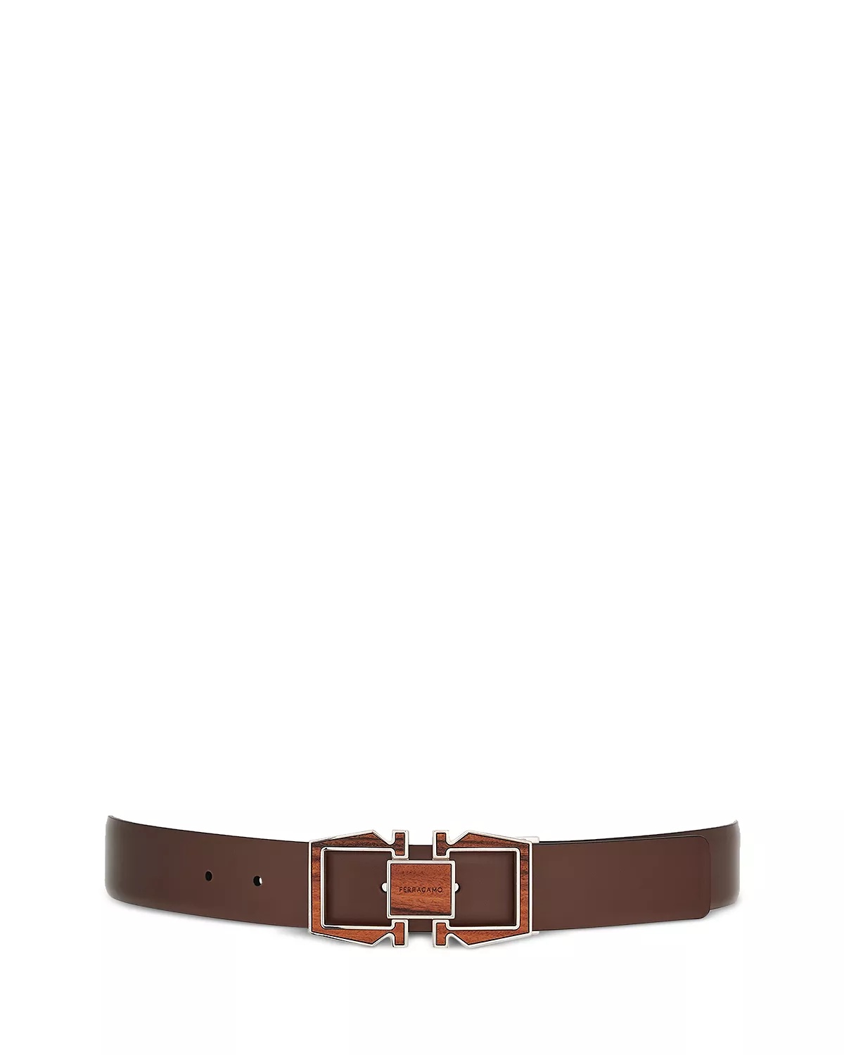 Men's Double Gancini Reversible Leather Belt - 1