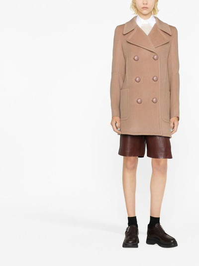 Stella McCartney double-breasted wool coat outlook