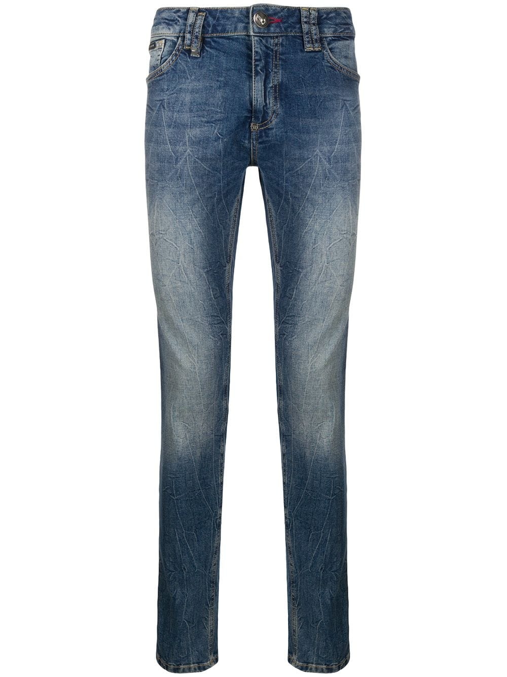 wrinkle effect jeans - 1