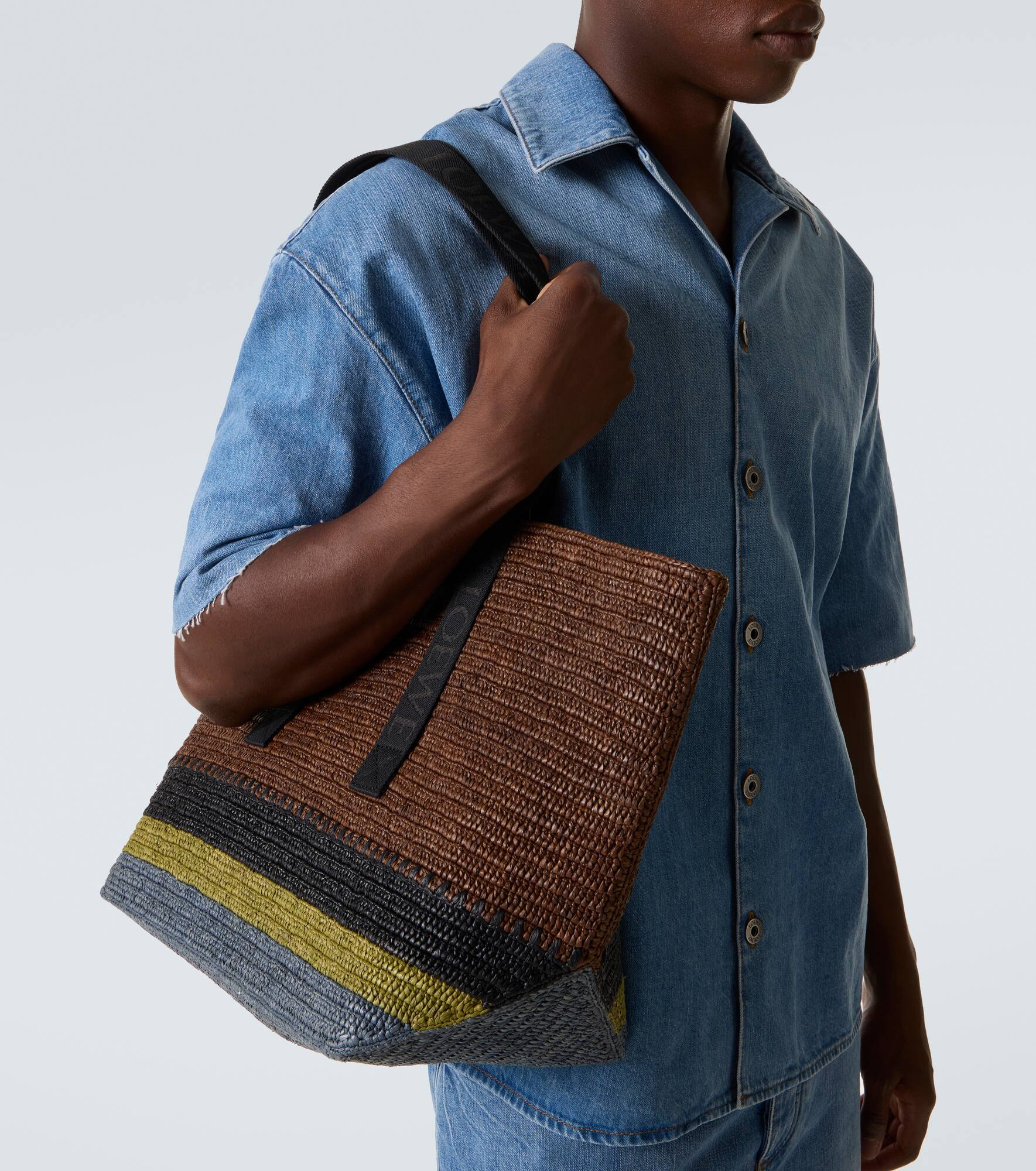 Fold raffia shopper - 3