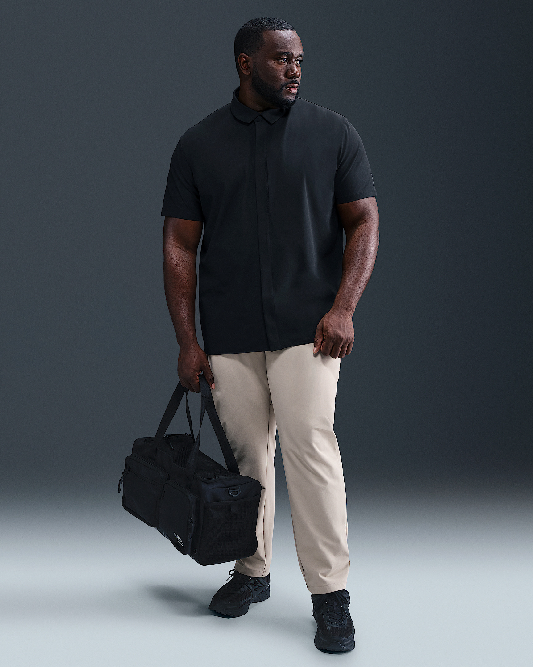 Nike 24.7 PerfectStretch Men's Dri-FIT Short-Sleeve Snap-Down Top - 9