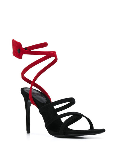 Off-White Zip Tie strappy sandals outlook