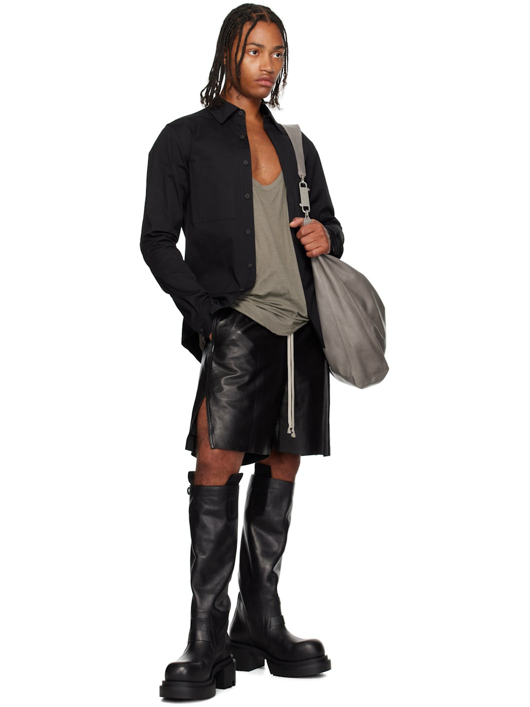 Gray Concordians Cropped Gemini Bag - 4