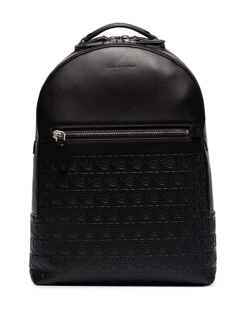 Gancini embossed-logo backpack - 1