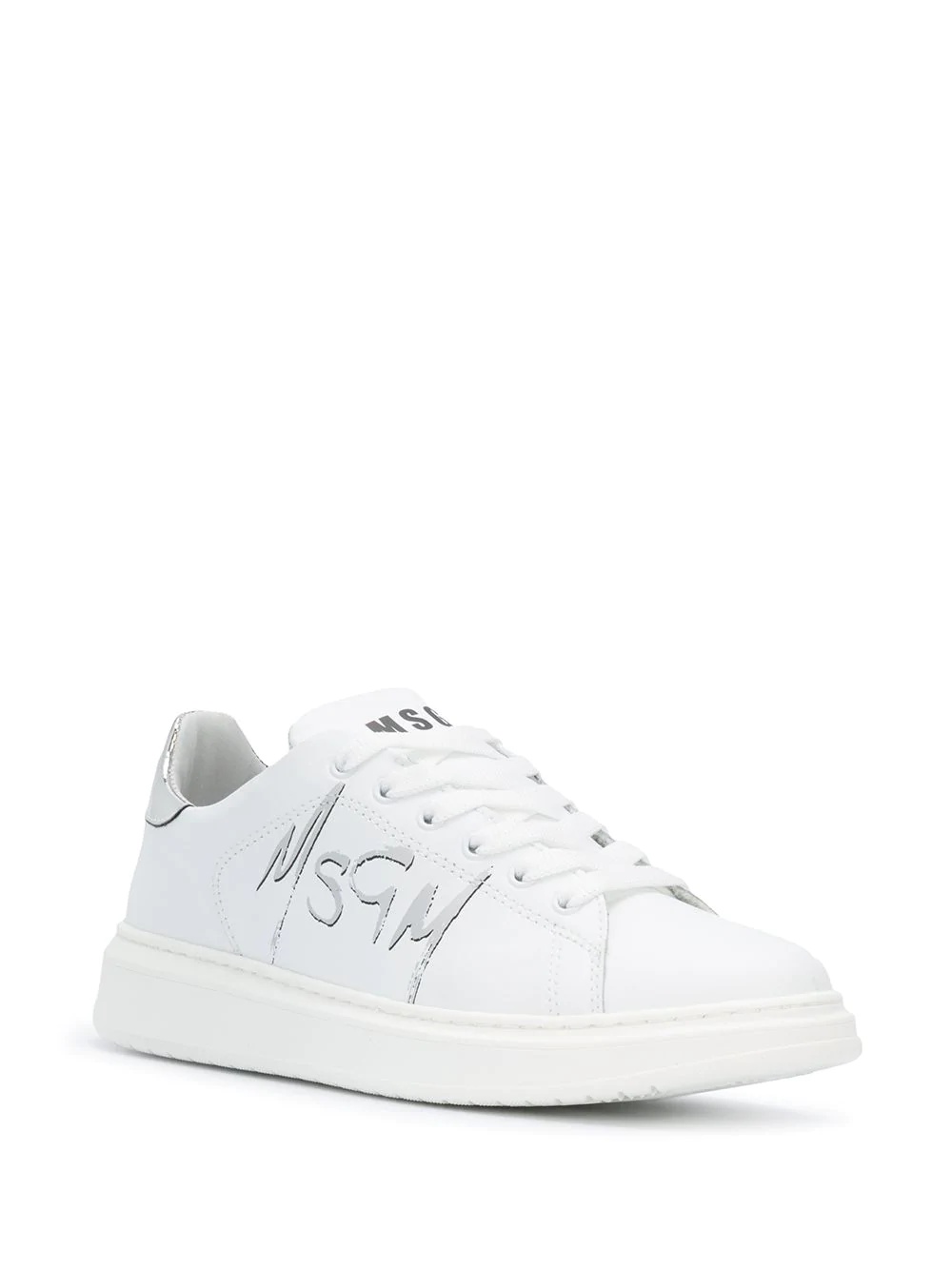 spray-effect logo low-top sneakers - 2