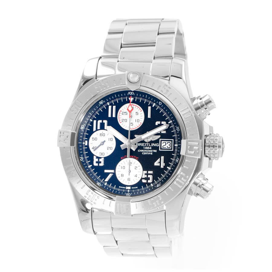 Pre-owned Breitling Avenger II Chronograph Automatic Chronometer Black Dial Men's Watch A13381 - 4