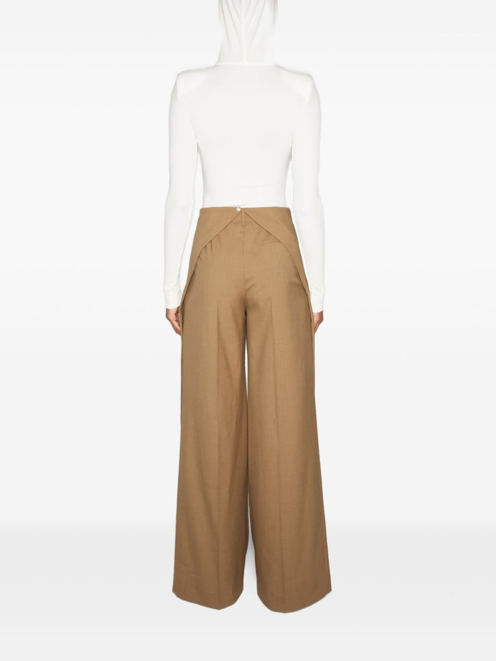 pleated wrap trousers - 3