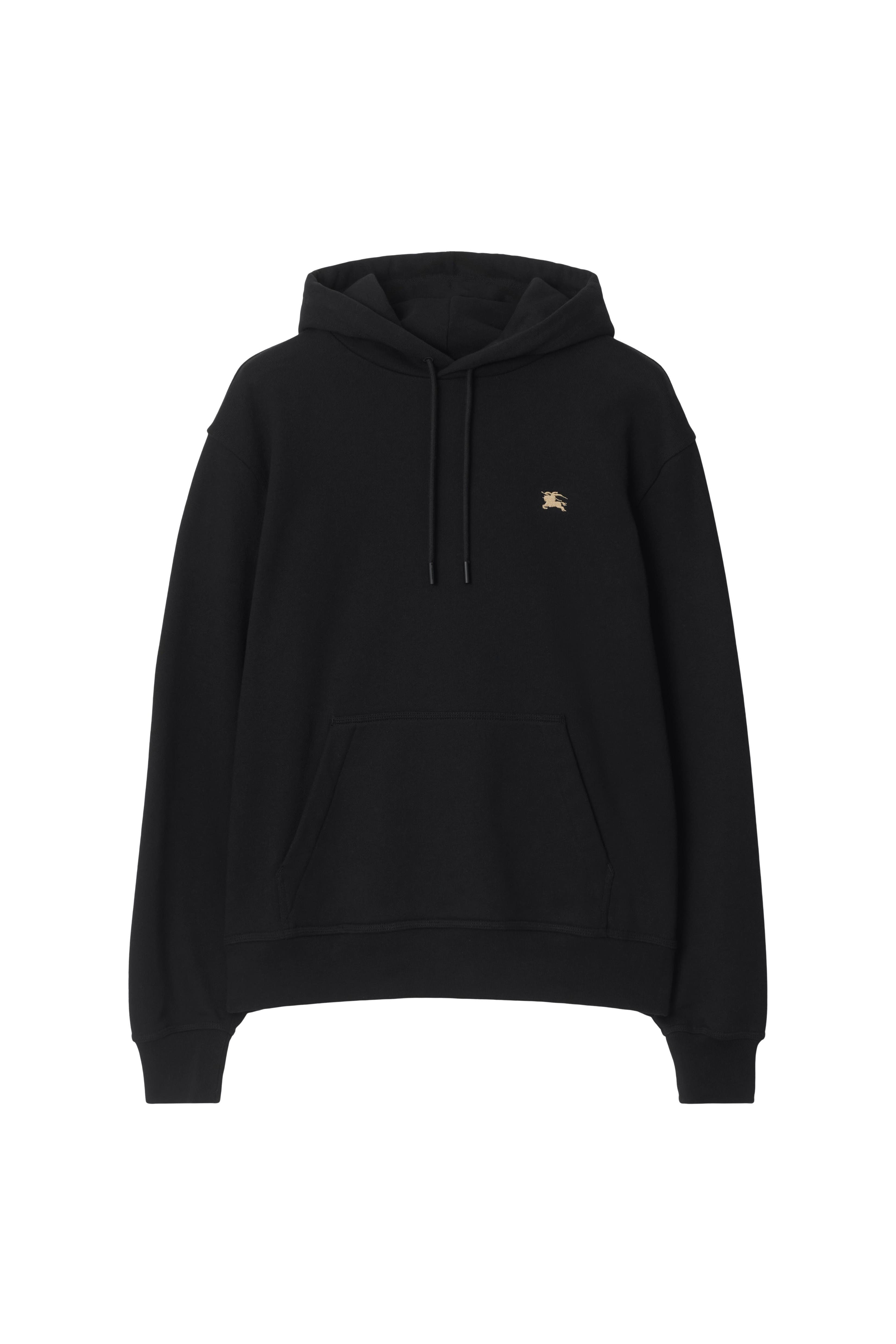 burberry Cross Stitch EKD  Cotton Hoodie in Black at Nordstrom - 3
