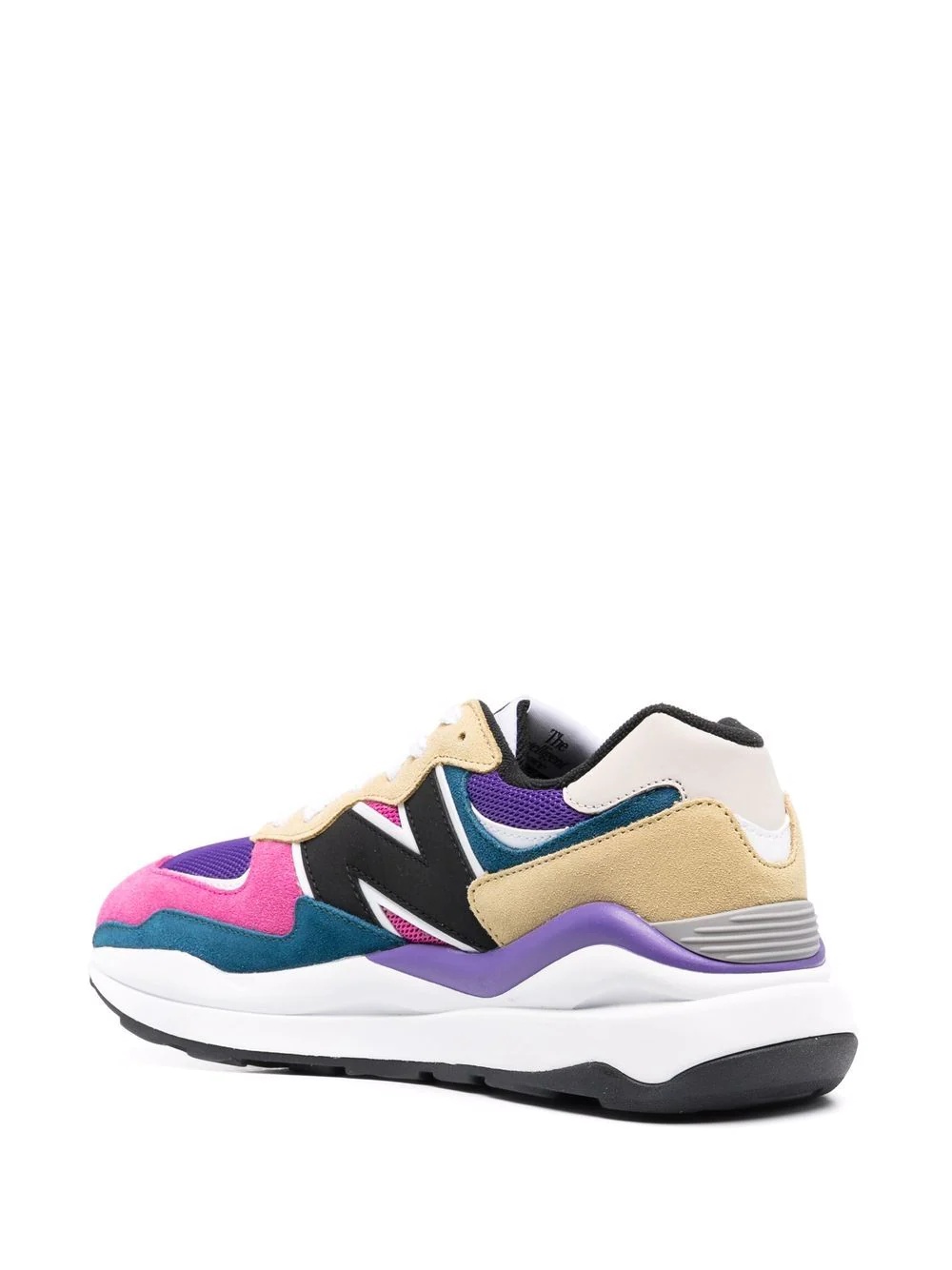 colour-block panelled low-top sneakers - 3