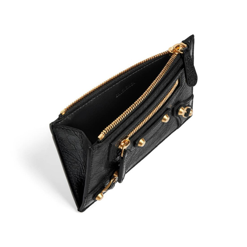BALENCIAGA Women's Le City Long Coin And Card Holder in Black outlook
