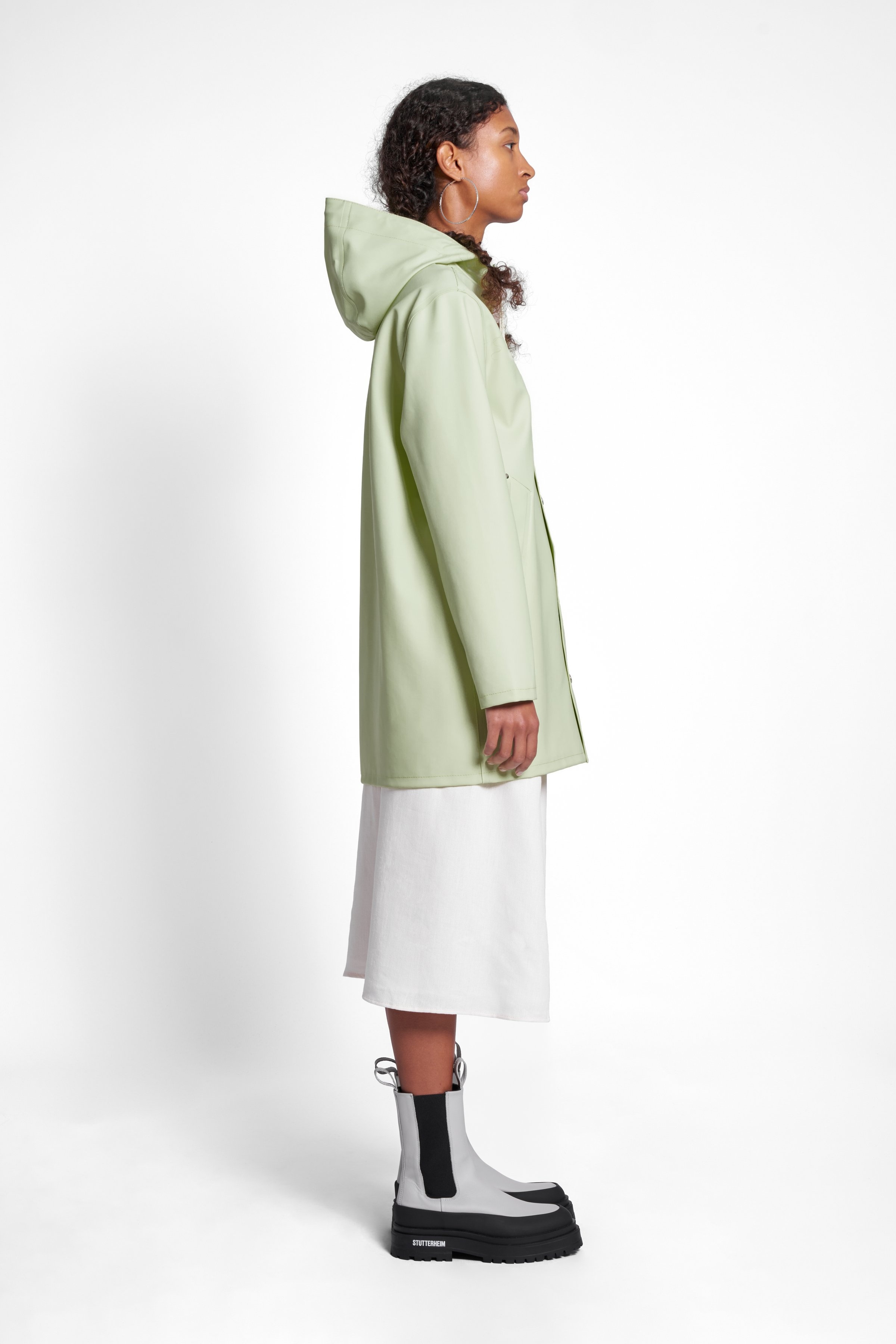 Stockholm Raincoat Seafoam Green - 3