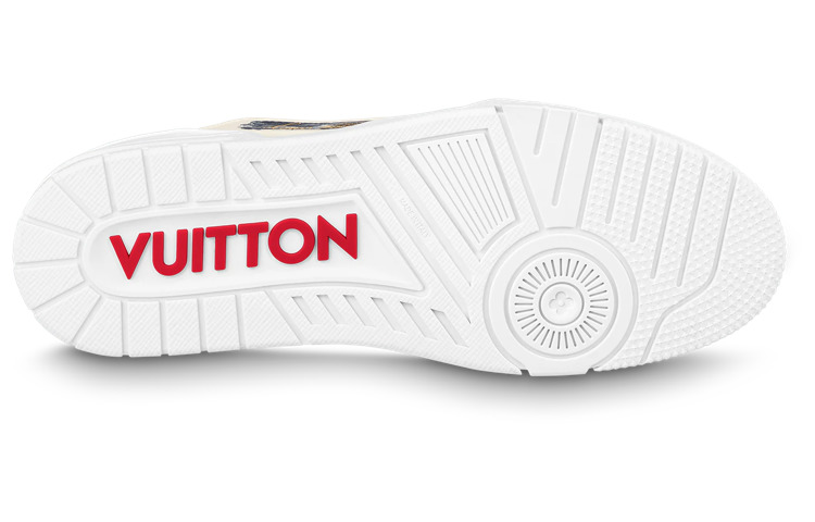 LOUIS VUITTON LV Trainers 'Grey White Red' 1ABLWE - 4