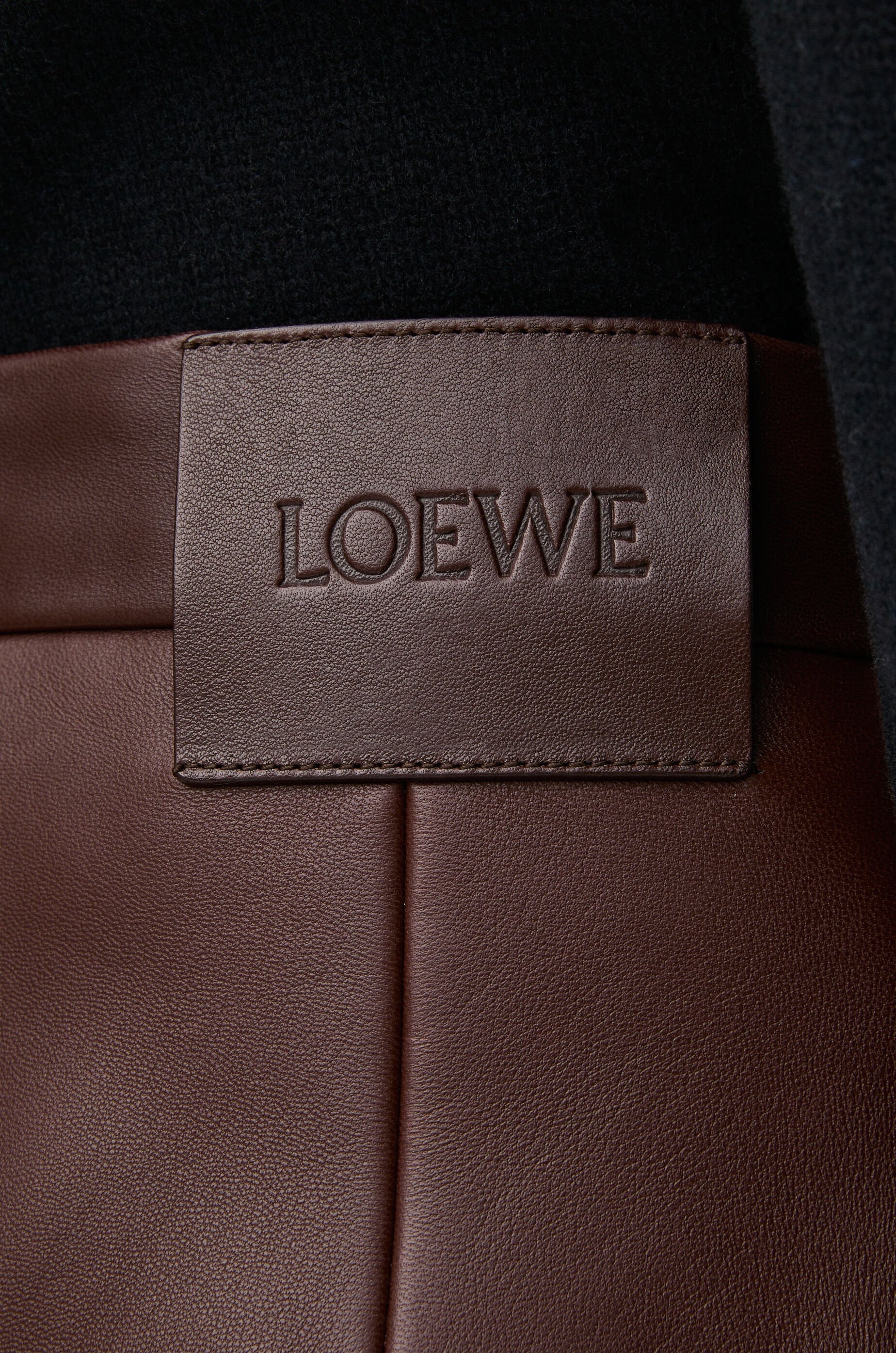 Pleated trousers in nappa lambskin - 5