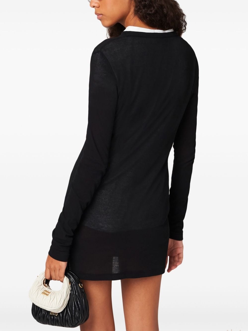 Ribbed knit jersey dress - 3