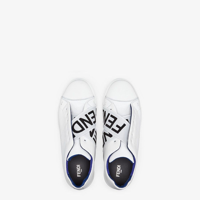 White leather slip-ons 4