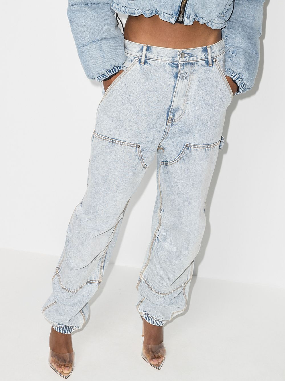 Alexander Wang Women Double Front Carpenter Jeans - 4