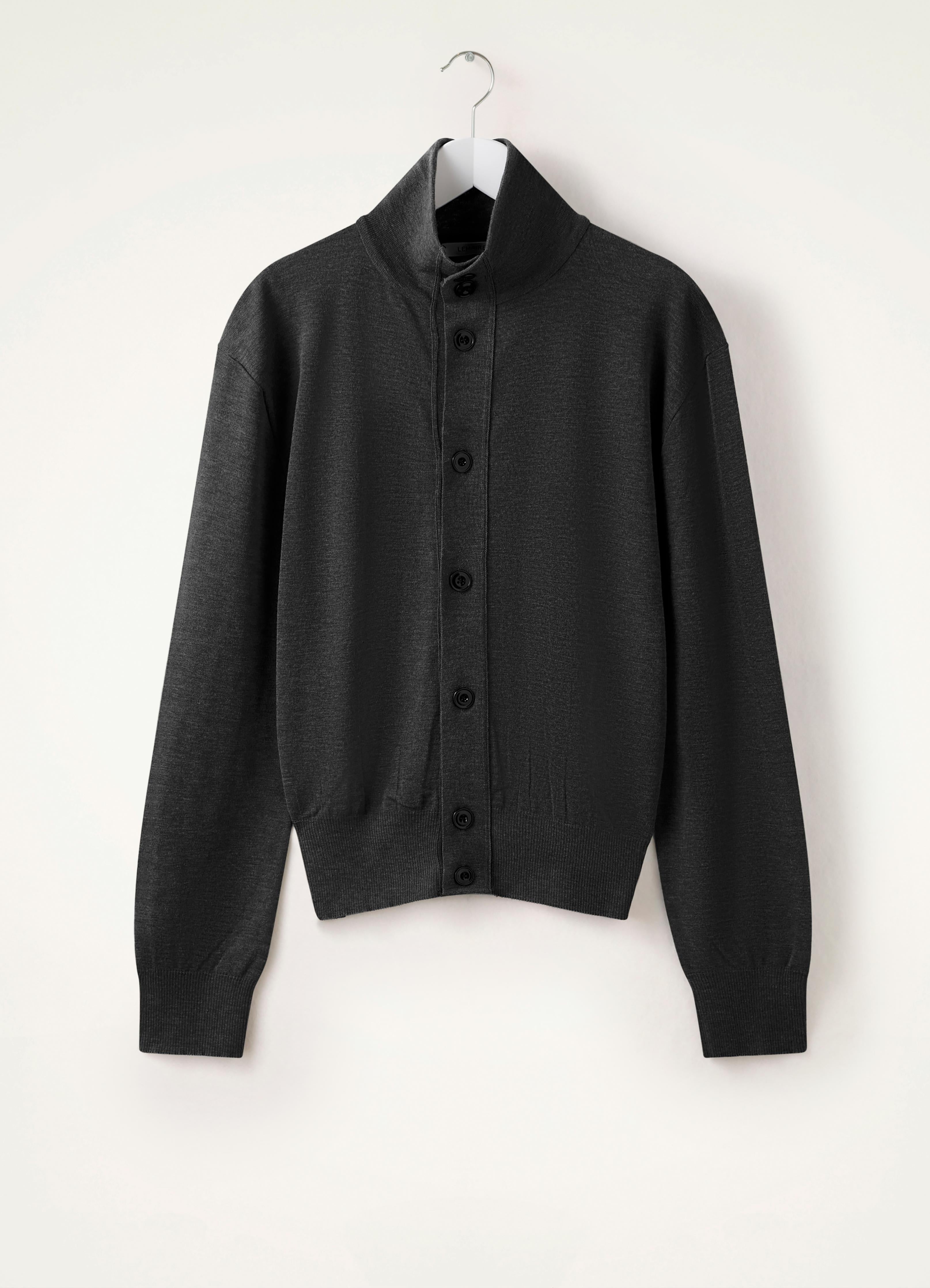 Lemaire CONVERTIBLE COLLAR CARDIGAN | REVERSIBLE