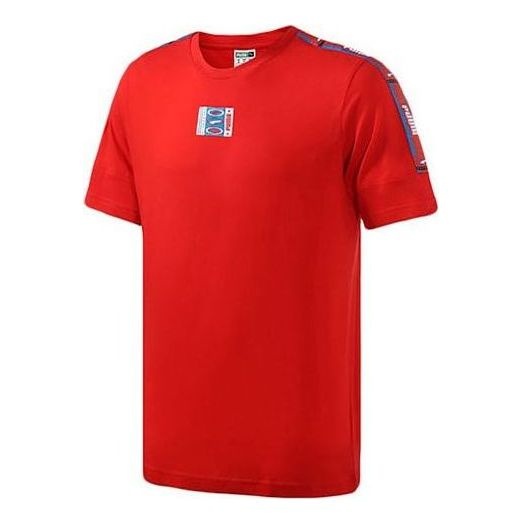 PUMA 90s Retro Tape Short Sleeve T-Shirt 'Red' 579516-04 - 1