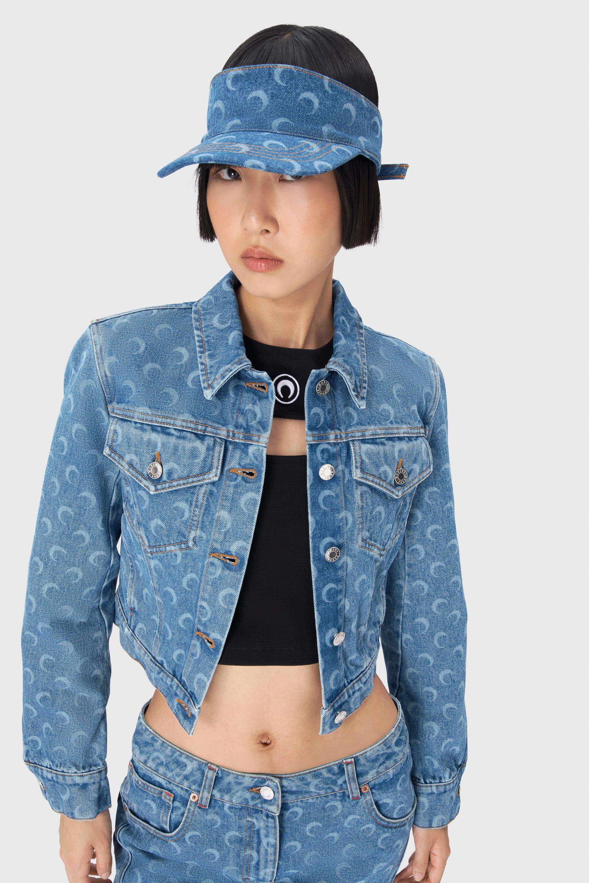 Moon Laser Denim Visor - 2