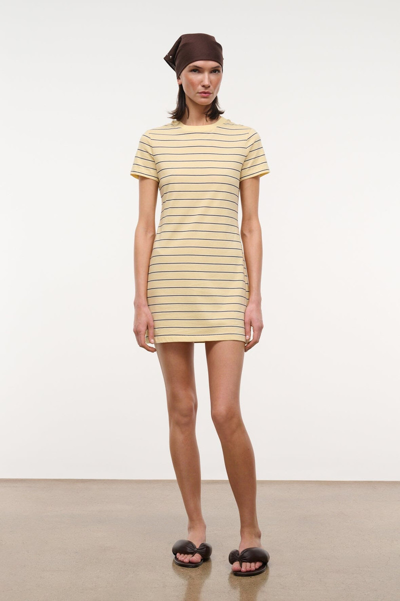 STAUD WADE DRESS MONDAY STRIPE 5
