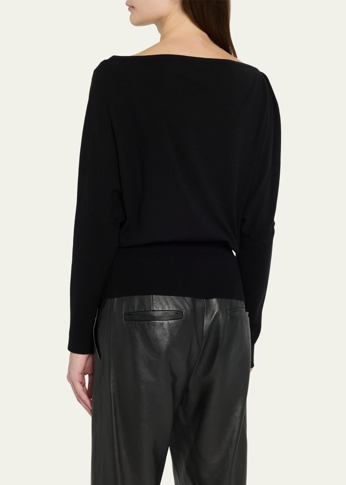 Lavina Draped Off-Shoulder Sweater - 3