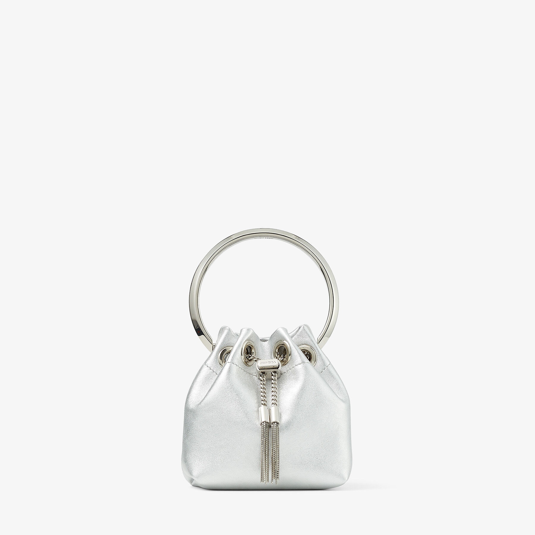 Micro Bon Bon
Silver Metallic Nappa Mini Bag - 1