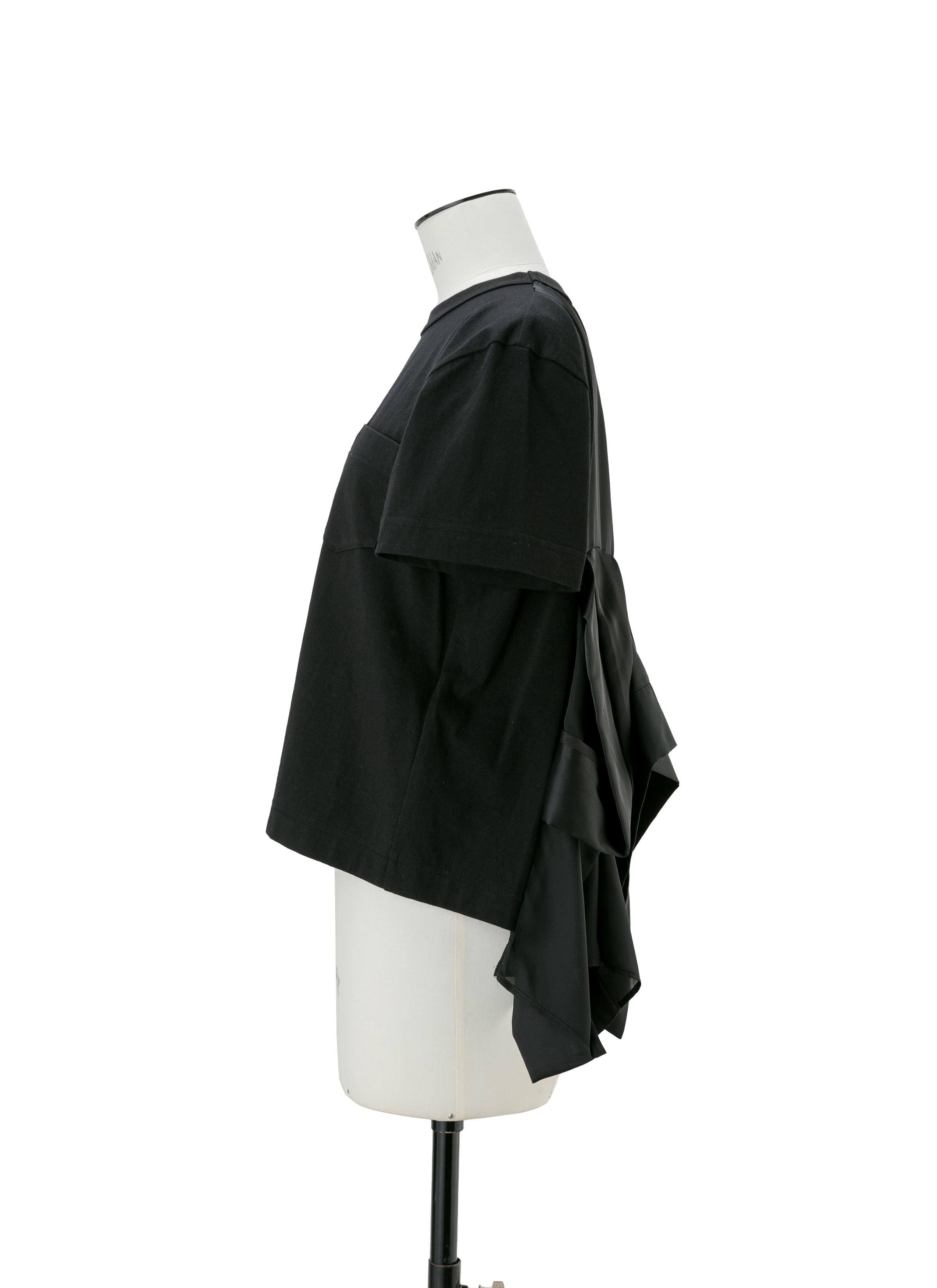 Satin x Cotton Jersey T-Shirt - 2