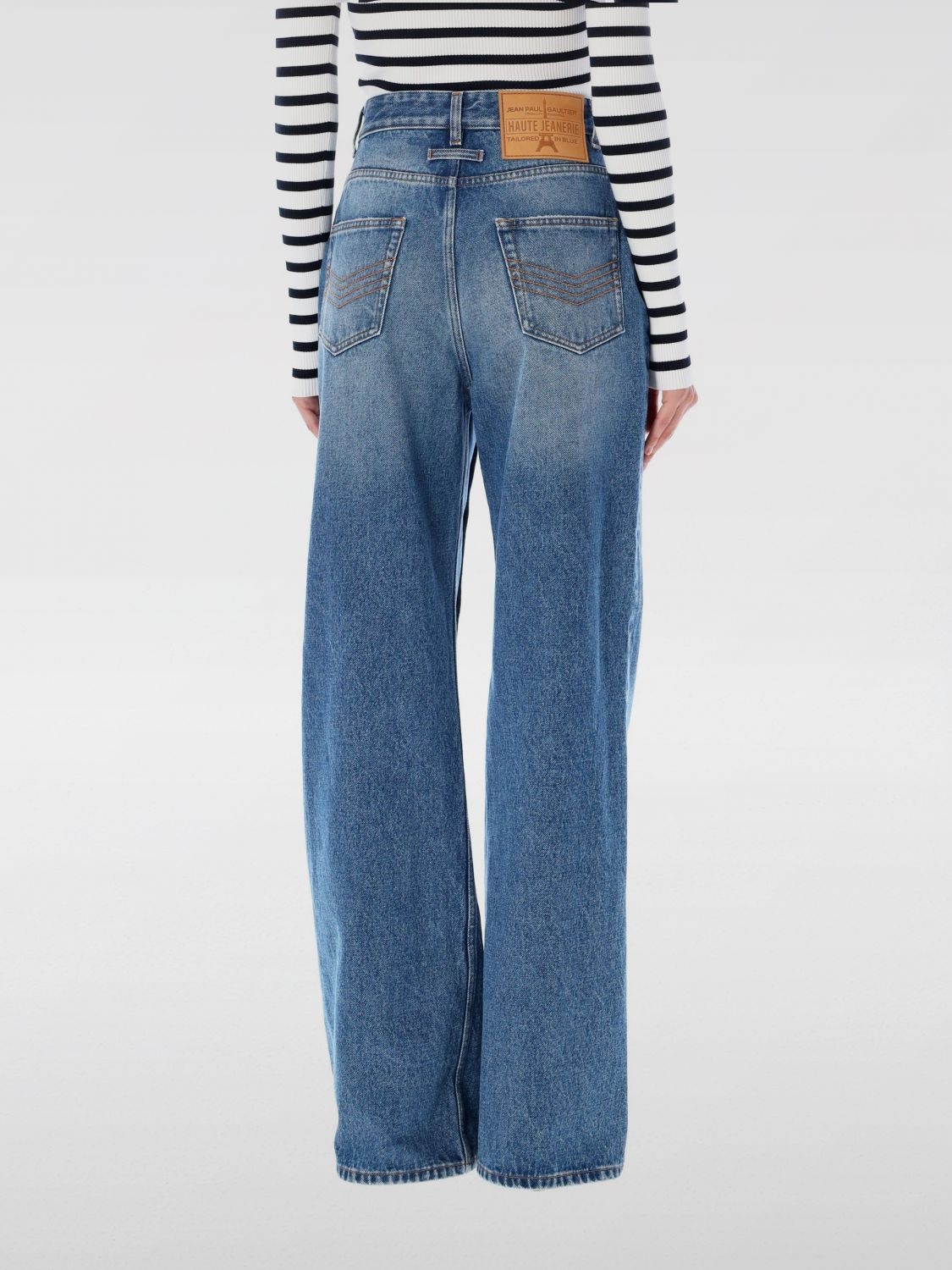 デニム・ジーパン JEAN PAUL GAULTIER THE BELTED DENIM JEANS Jean Paul Gaultier - Jean Paul Gaultier | The Belted Denim Jeans