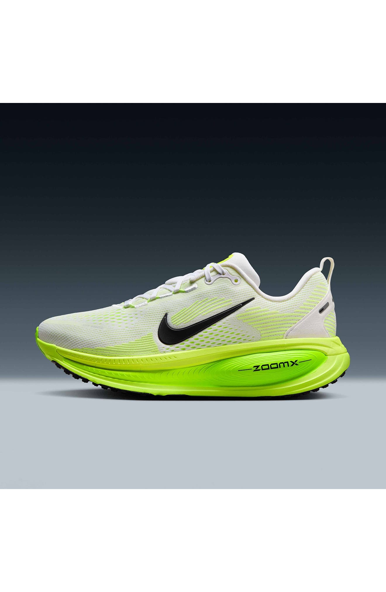 Nike Vomero 18 Running Shoe in White/Electric Green/Black at Nordstrom - 2