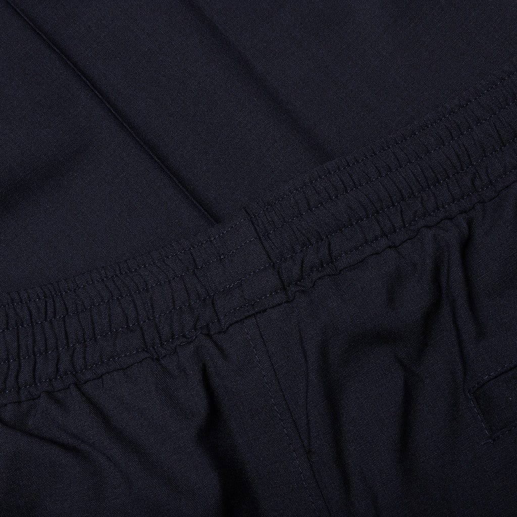 SLIM FIT FORMAL WOOL AND MOHAIR PANTS - NIGHT BLUE - 4