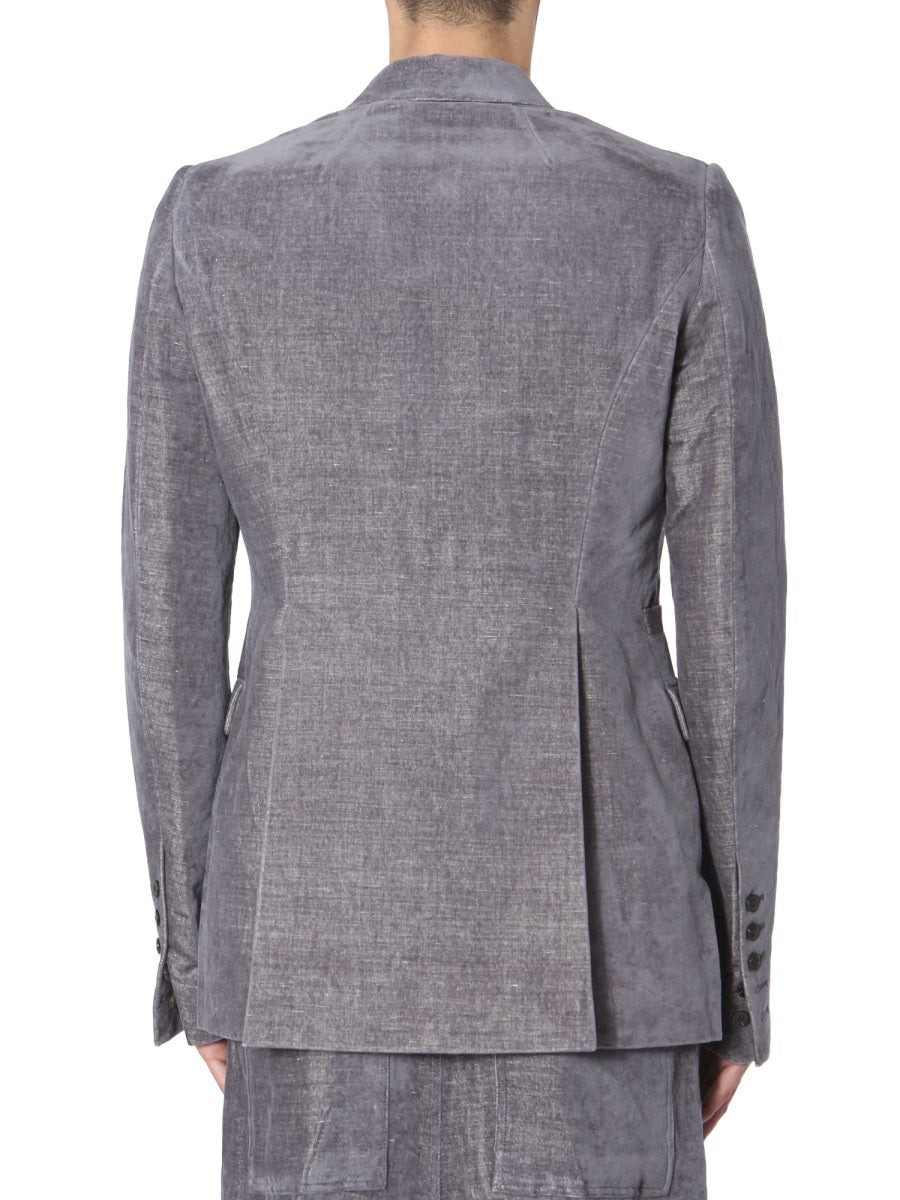 Rick Owens Men Single-Breasted Jacket - 4