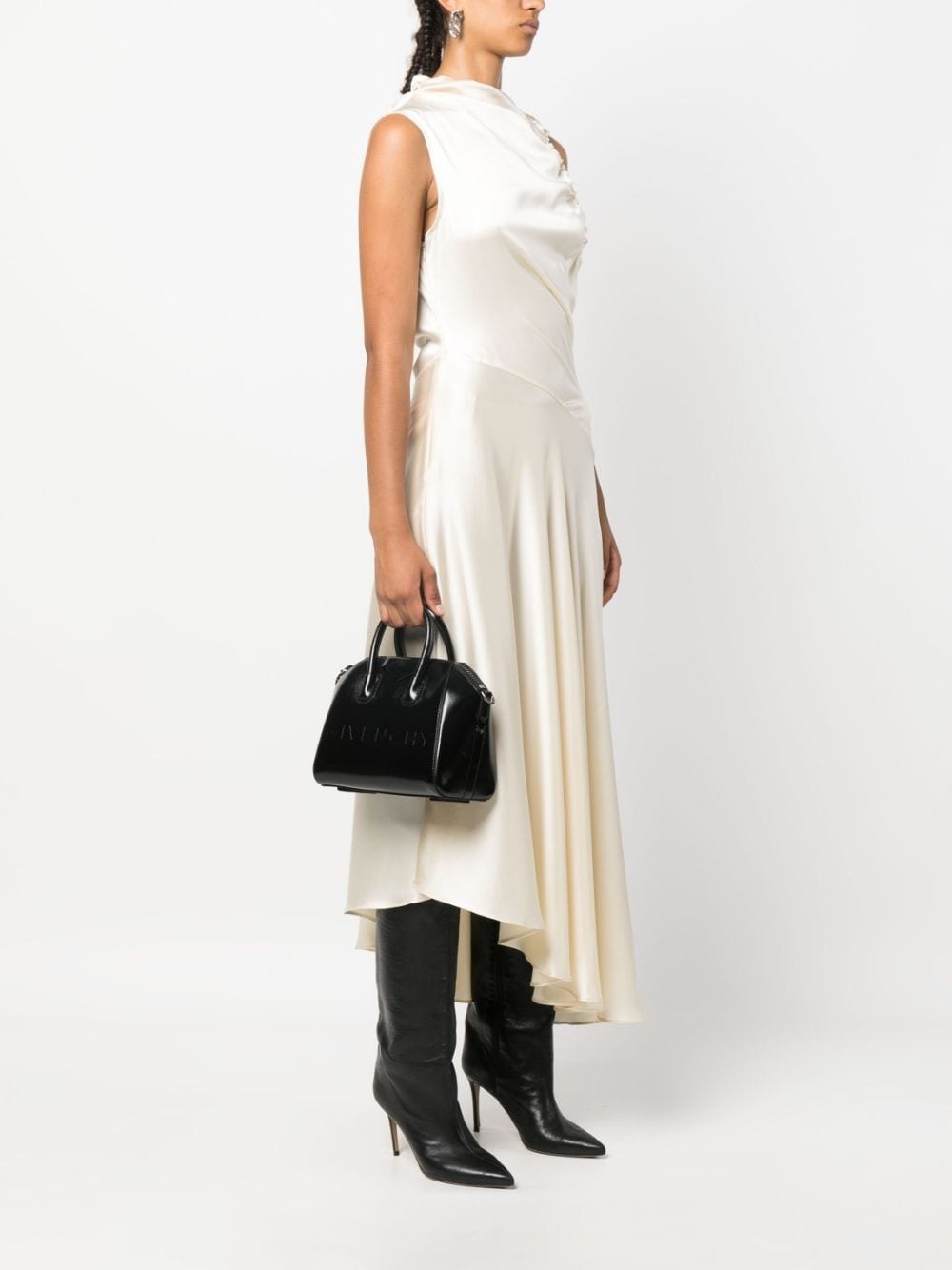 small Antigona leather tote bag - 2