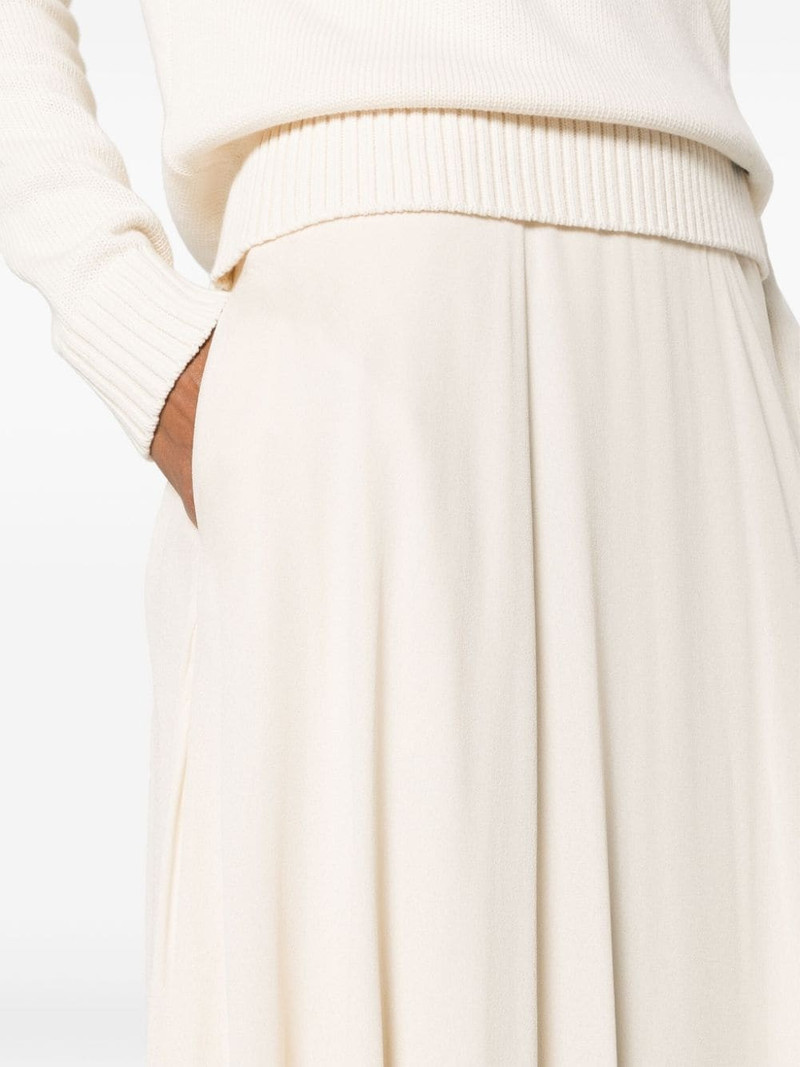 A-line crepe maxi skirt 5