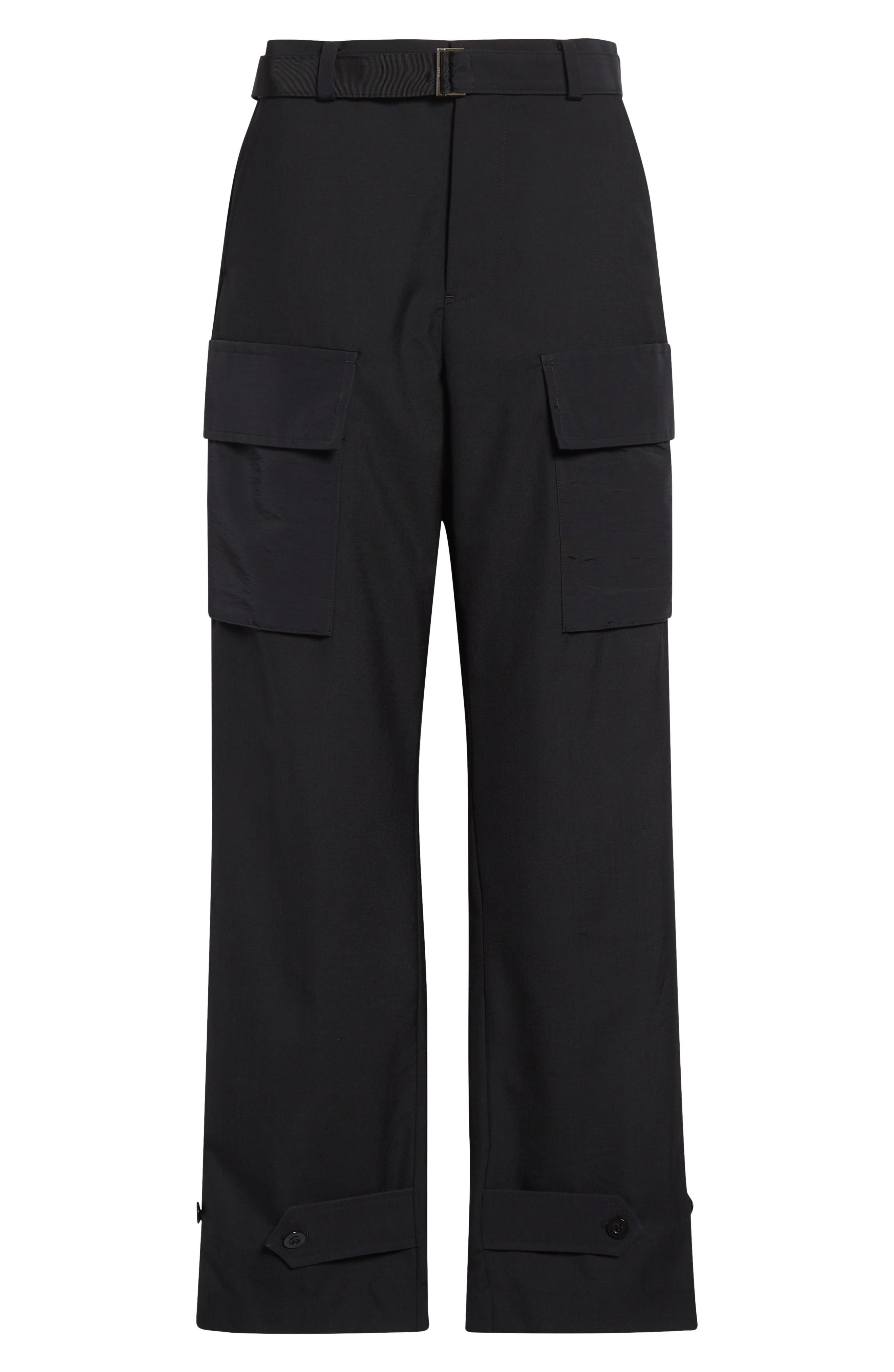 Sacai Suiting Cargo Pants in Black at Nordstrom - 5