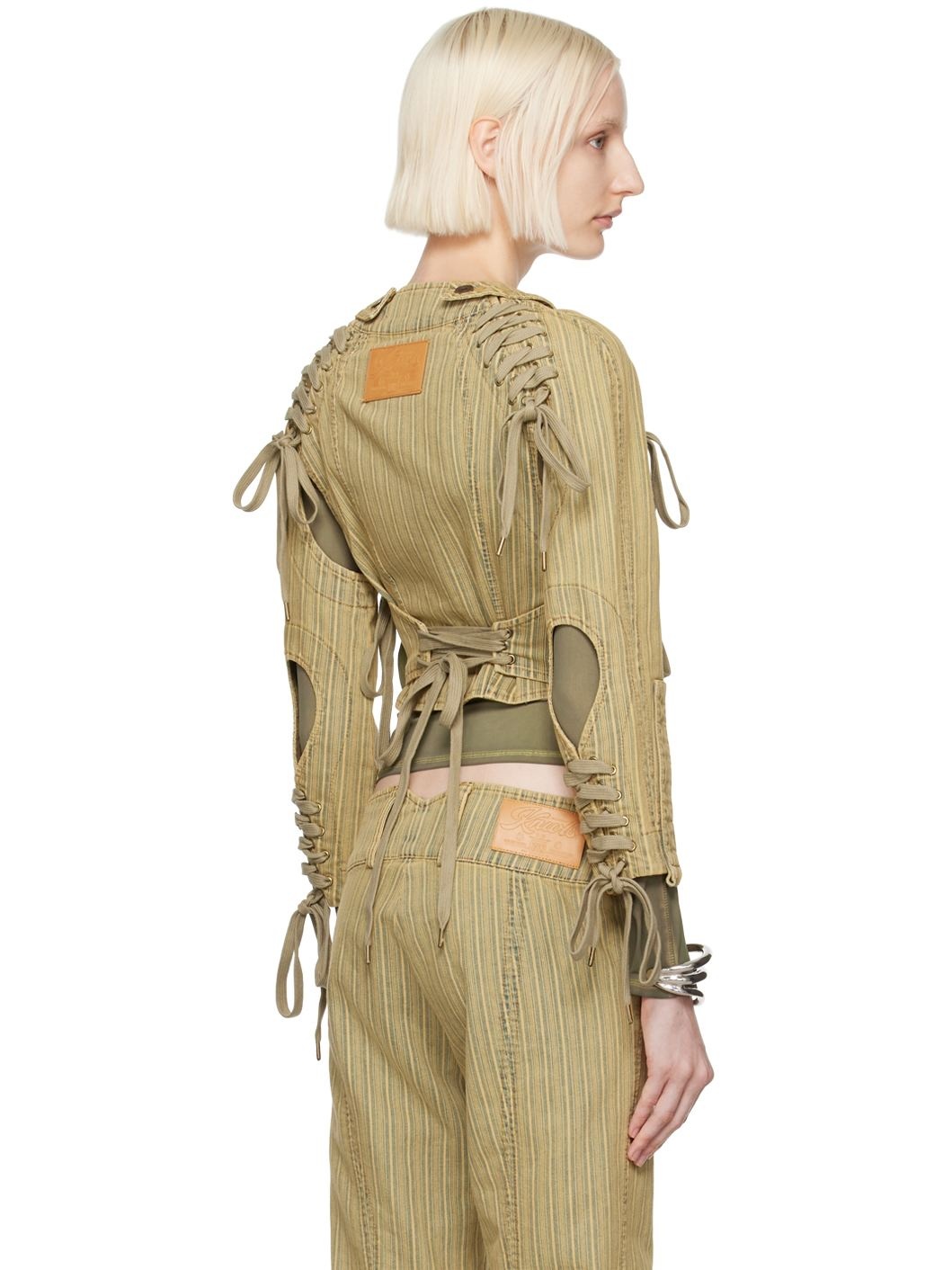 Tan GFRC Denim Jacket - 3