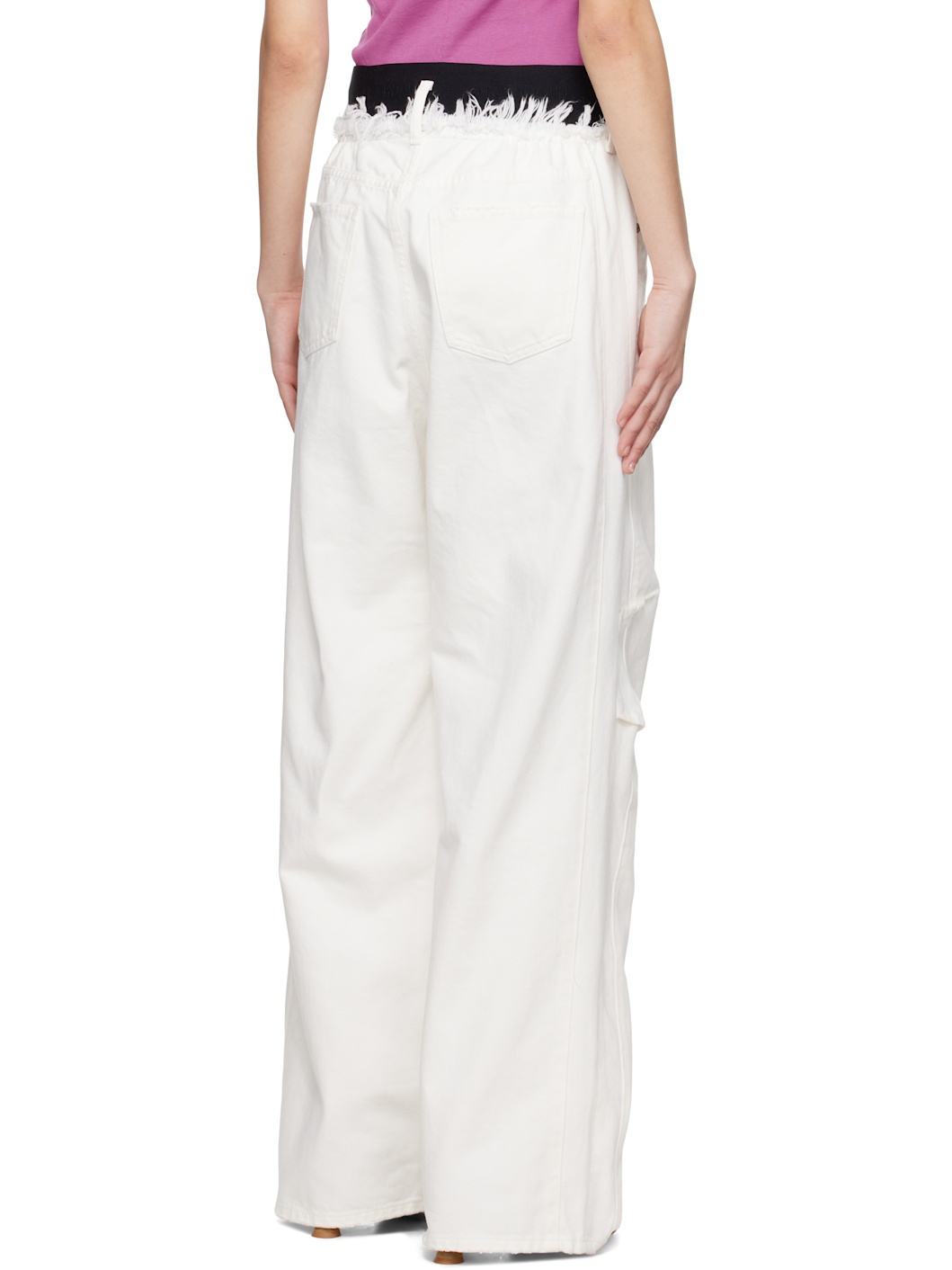 White Knee Jeans - 3
