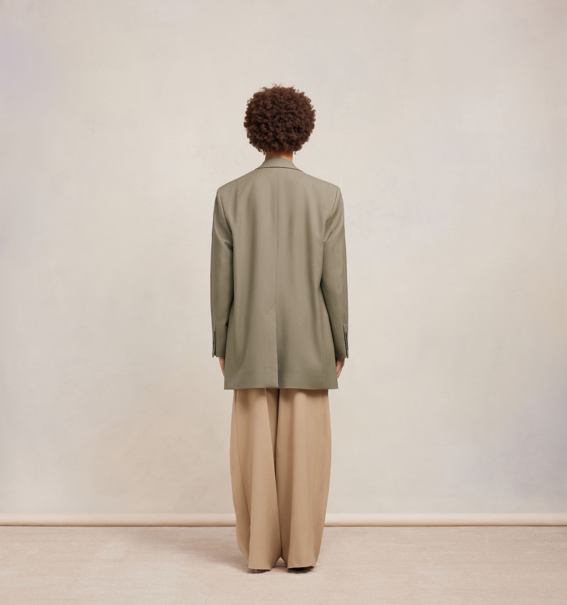 Two Buttons Oversized Jacket - 5